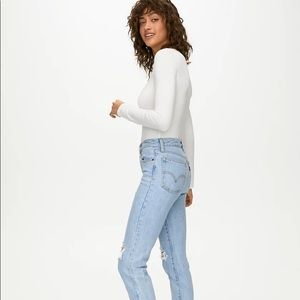Levi's Distressed Wedgie Skinny Jeans